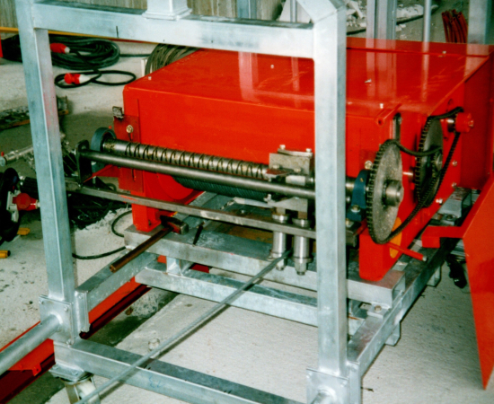 Seilwinde zum Heben von Fensterscheiben (1t Zugkraft, 200m Seil)